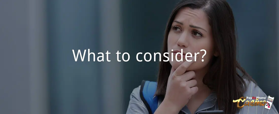 What to consider